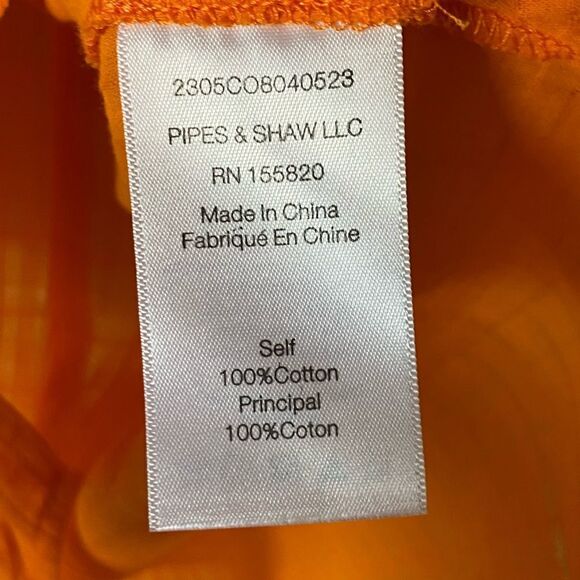 NWT Veronica Beard Frasier 100% Cotton Hot Orange Blouse Lace Size 2 - Picture 14 of 16